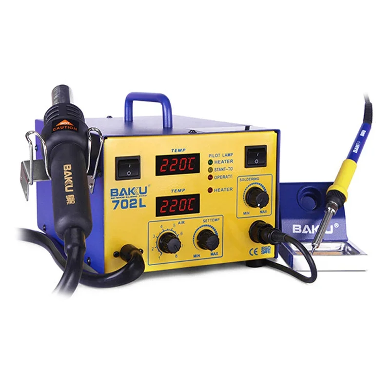 BK-702L hot air gun electric iron two in one desoldering station mobile phone digital electric soldering station repair tools