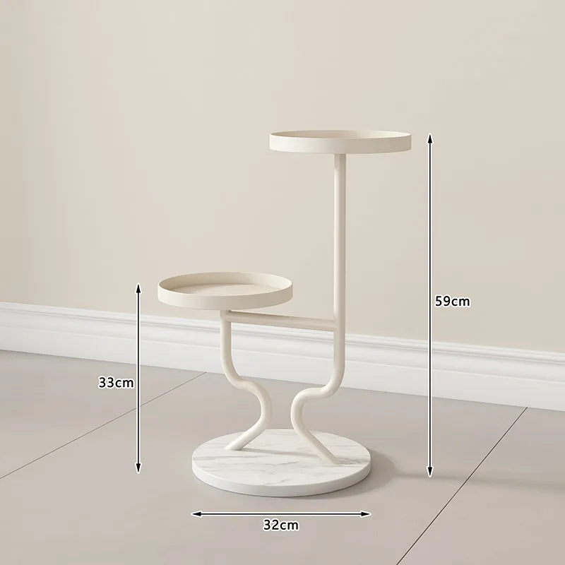 Étagère d'angle blanche en métal pour serre, support vertical à plusieurs niveaux pour fleurs, prése