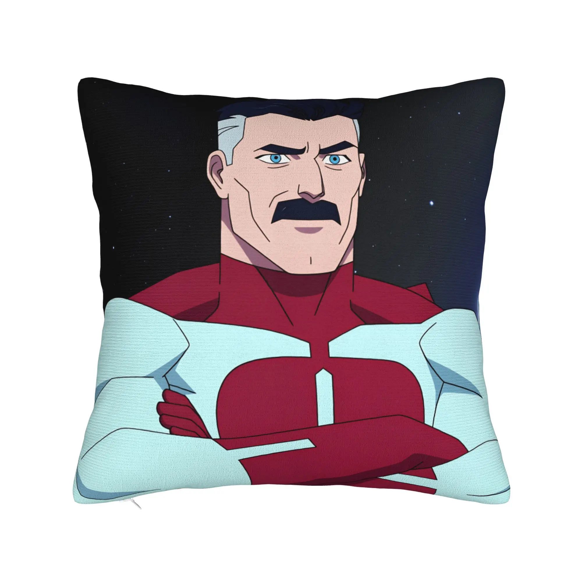 Comic I-Invincible Hero Omni Man Pillowcases  Funny Pillow Case For Sofa Home Decor Print Pillow Cover