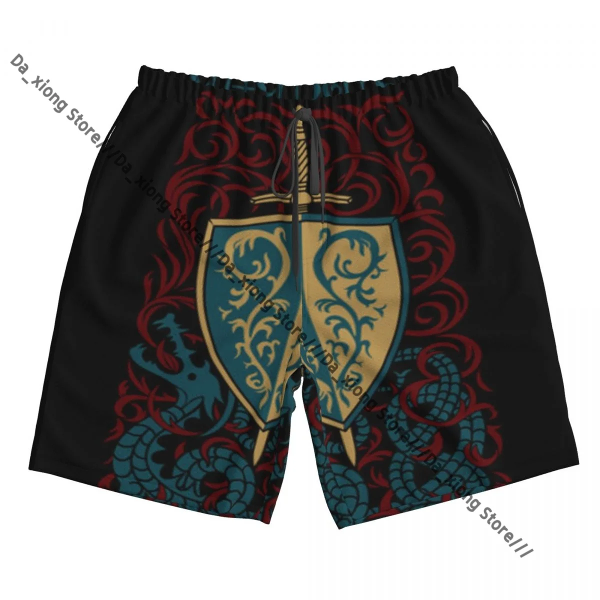 Short de bain à séchage rapide pour hommes, vieux Dragon nordique, maillot de bain, tronc, vêtements de plage