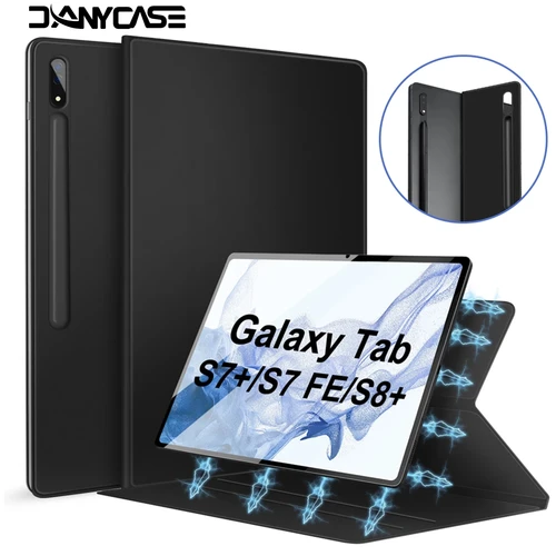 Imagen 1 del producto Para Samsung Galaxy Tab S6 Lite funda para S7 S8 S9 11 pulgadas S7/S8/S9 Plus S7 FE 12,4 pulgadas S8/S9/S10 Ultra 14,6 funda magnética con soporte para bolígrafo