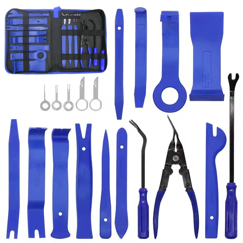 11/19Pcs Car Trim Removal Tool Set Plastic Pry Board Fastener Remover Kit Hand-held Disassembly Tools For Car Maintenance
