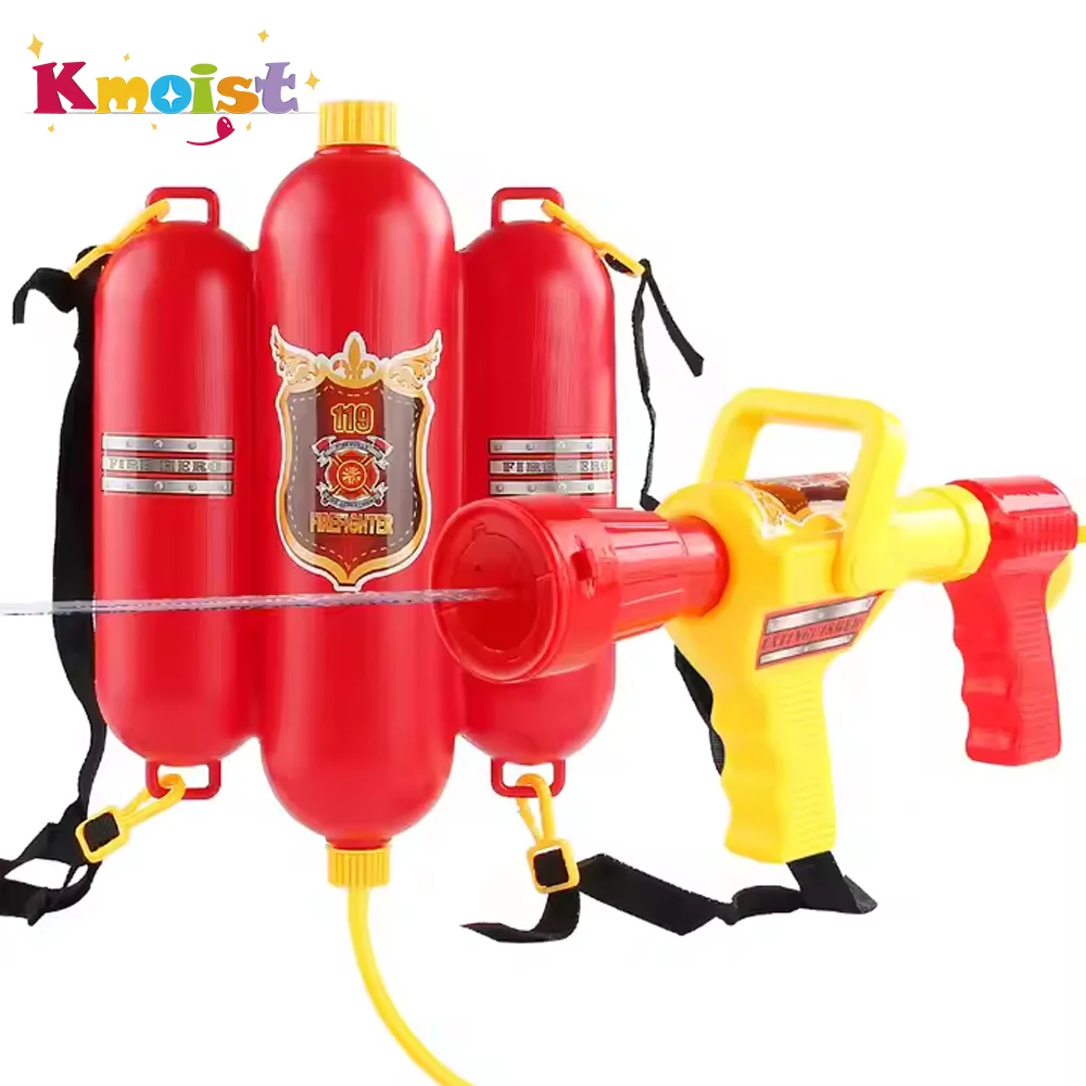 Grande capacidade pistola de água bombeiro mochila pistola de água retirar tiro embeber praia jogos de água verão brinquedos ao ar livre crianças presentes