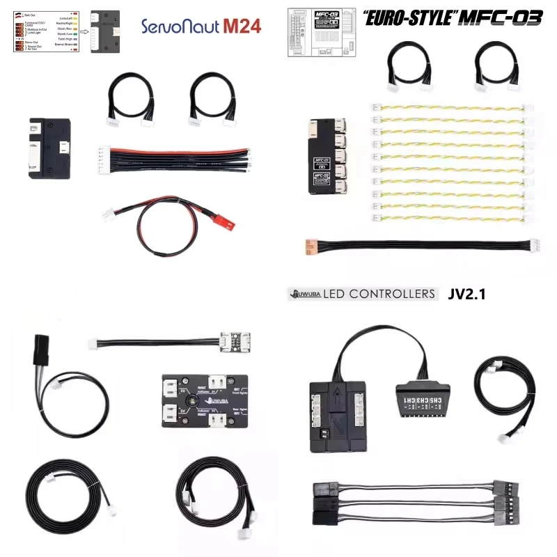 RC Truck Sound- und Lichtsystem-Adaptermodul Scheinwerferplatte für Tamiya 1/14 RC Traktor LKW MFC-03 M24 NOXION Fury Baer