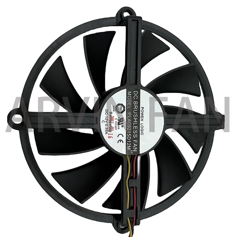 Ventilateur de refroidissement sur mesure, Original 09215D12M DC 12V 0.35A roulement à billes 100mm HD5850/5870/5830