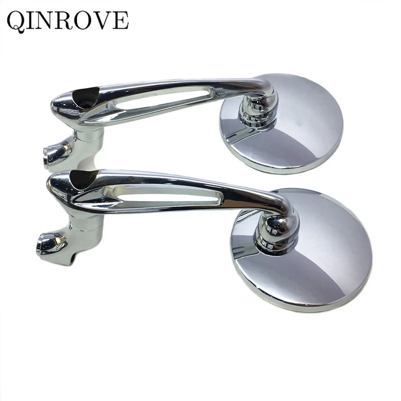 

Retro Motorcycle Rear View Mirrors 8/10MM Aluminum ABS black Chrome Rear Mirrors Universal For KYMCO Zontes Honda Hornet CB650F