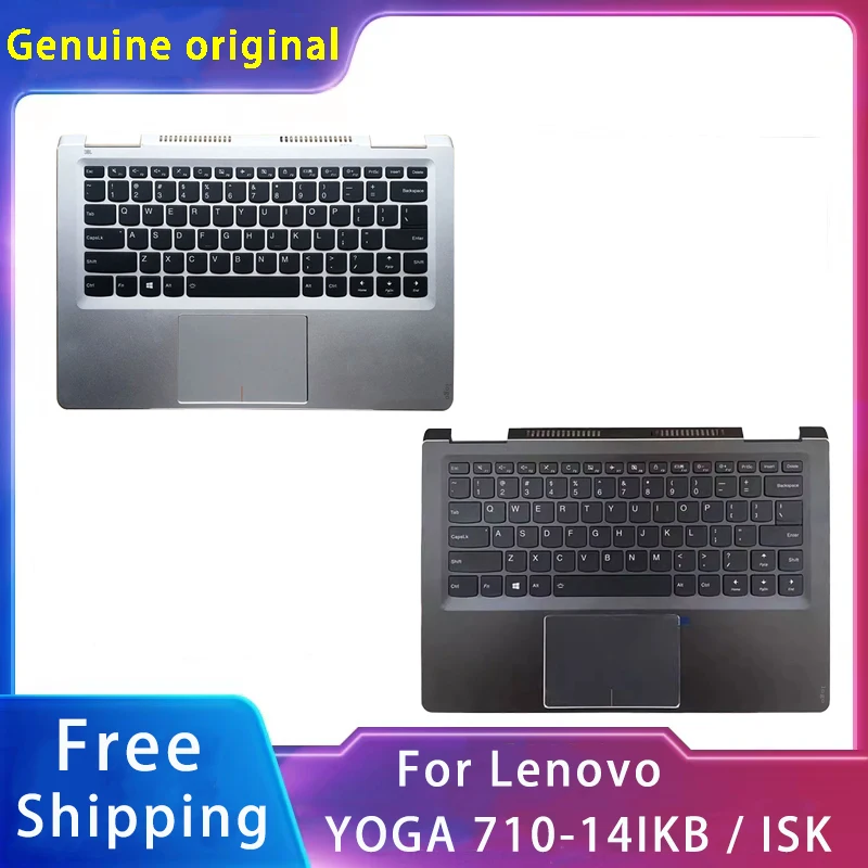 

New For lenovo Yoga 710-14IKB / ISK ;Replacemen Laptop Accessories Keyboard Silvery Black