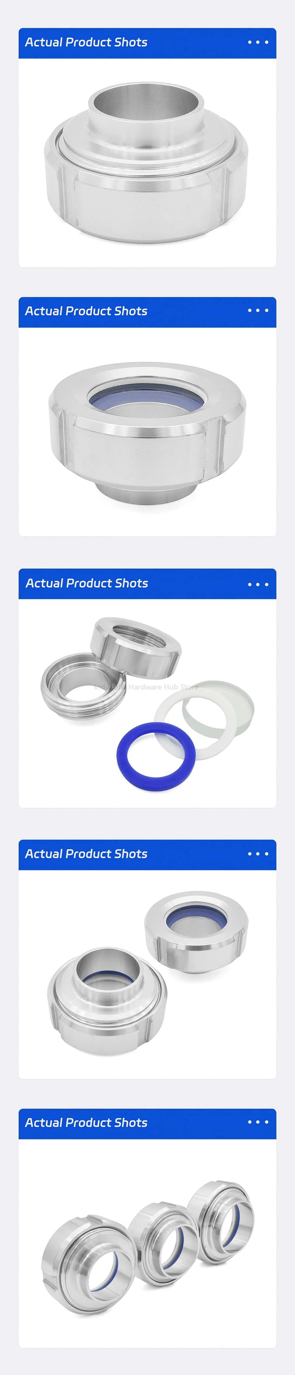 Sanitär-Schauglas aus Edelstahl 304, geschweißtes Rundgewinde-Verbindungsglas in Lebensmittelqualität, 25 mm-108 mm, hygienisches Sichtglas für Tankrohr – Detail 14