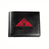 Cracked Triangle Design Wallet: Business Mens Casual Elegant Simple Practical Quality Wallet Stylish Printing Graphic Creative C