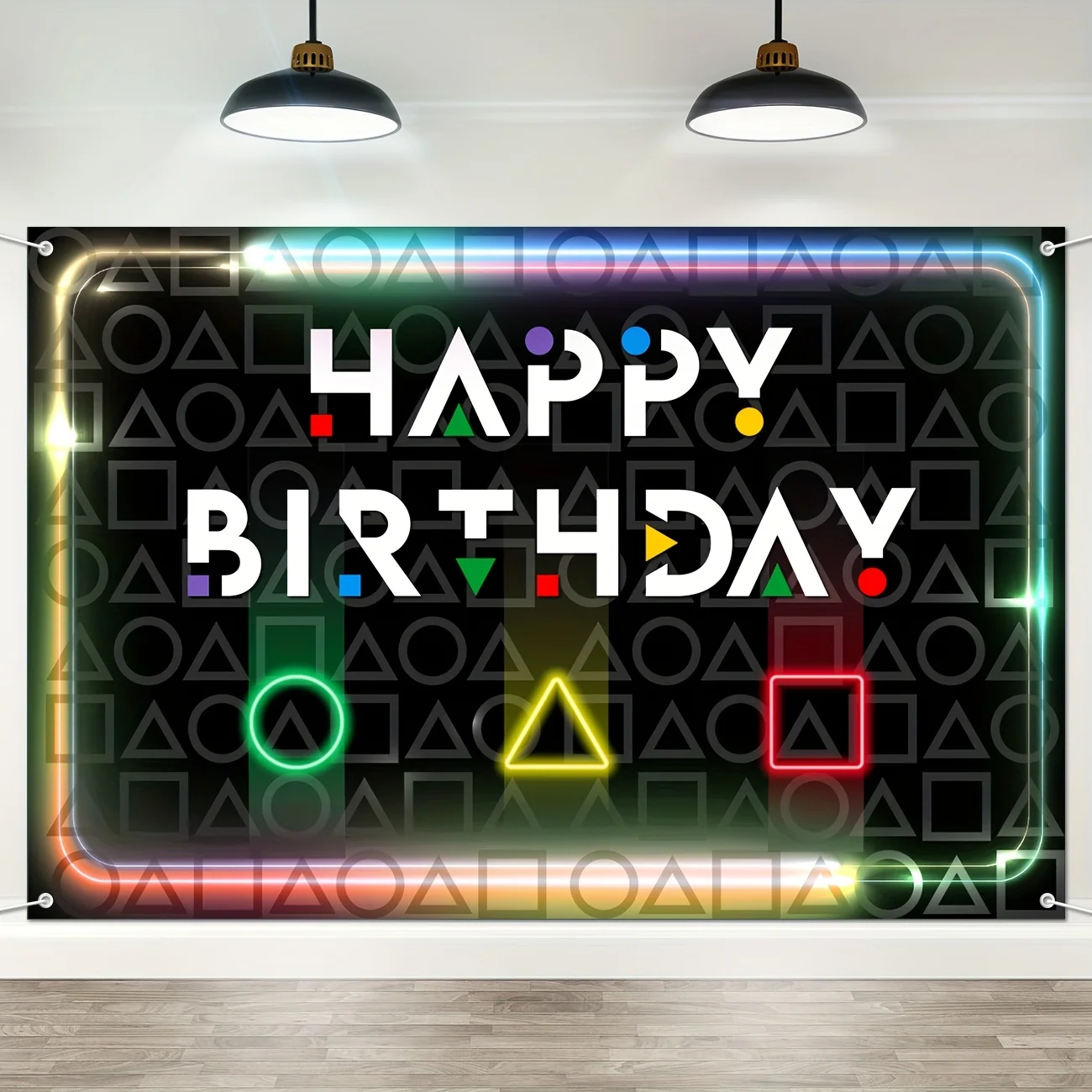 Korean Traditional Game Party Banner Happy Birthday Decoration Gonggi Game Banner Movie Theme Birthday Party Decorations Cute