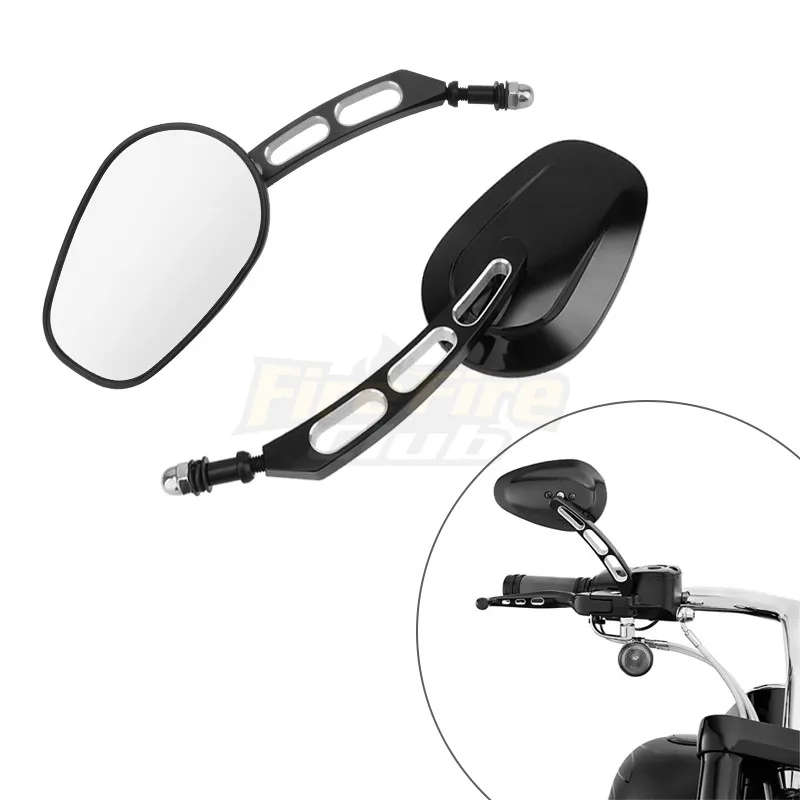 Motorcycle Rearview Rear View Mirrors Glass Back Side Mirror Right Left For Harley 883 1200 48