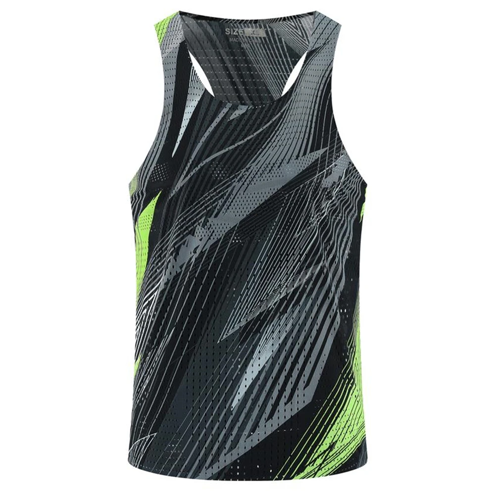 Summer Quick Dry Gym Clothing Mens Mesh Sports Tank Tops Bodybuilding Sleeveless T Shirt Fitness