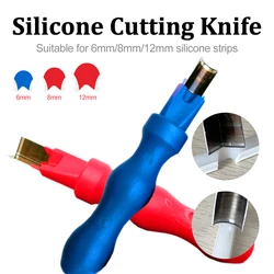 Haakse Boog Cutter Split Neon Licht Carving Mes Handgereedschap Staal Pc Handvat Accessoires Voor 6/8/12Mm Zachte Siliconen Strip