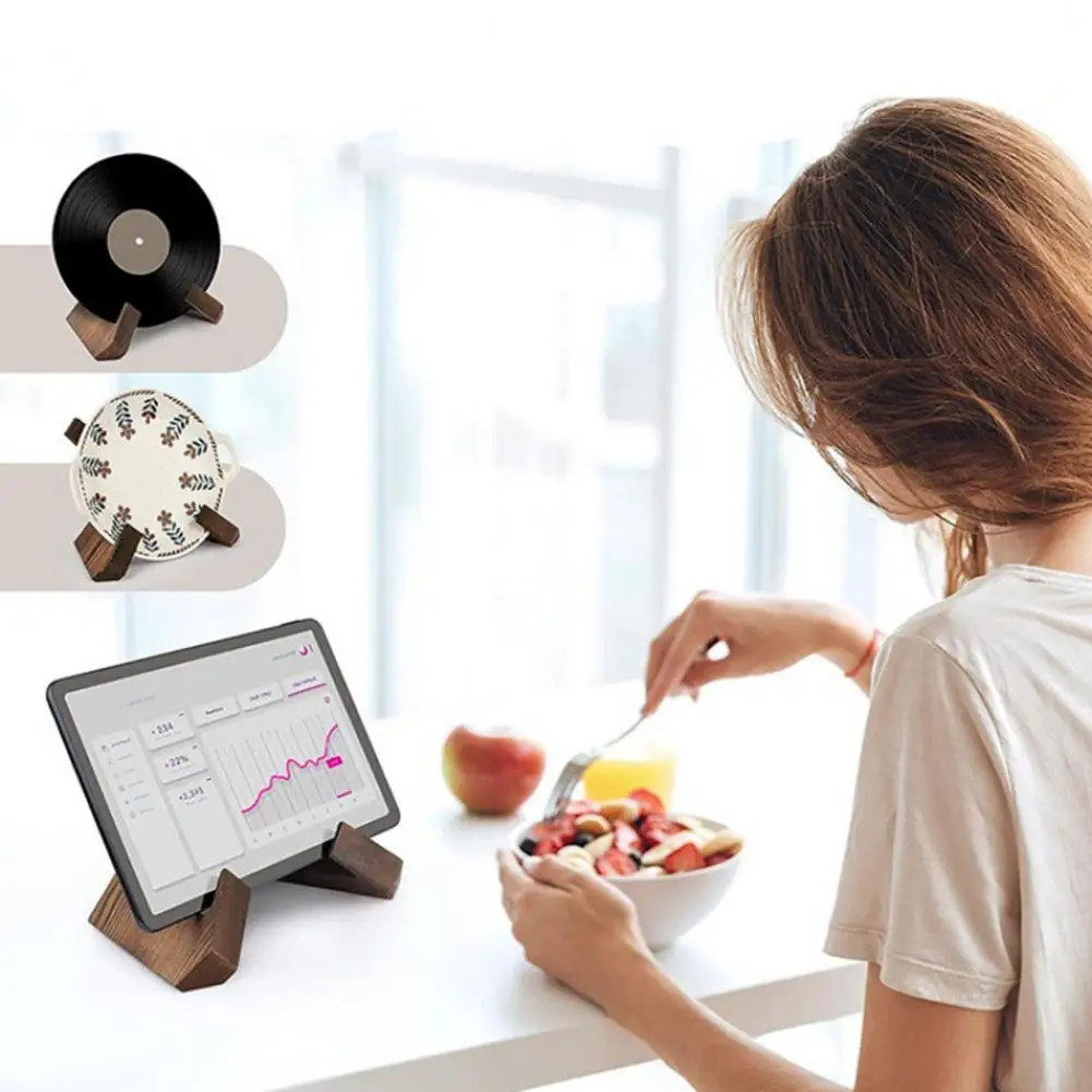 

Foldable reading Book Stand,Wood Easel for Magazine,Menu Holder for Cookbooks&Recipes,Portable Reading Stand for Kitchen Office