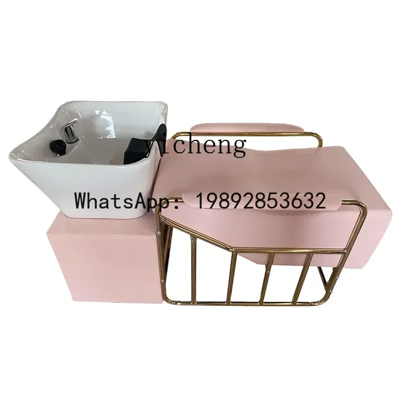AA Flush Massage Lying Half Cosmetology Shop for Hair Salon High-End Barber Shop Shampoo Chair