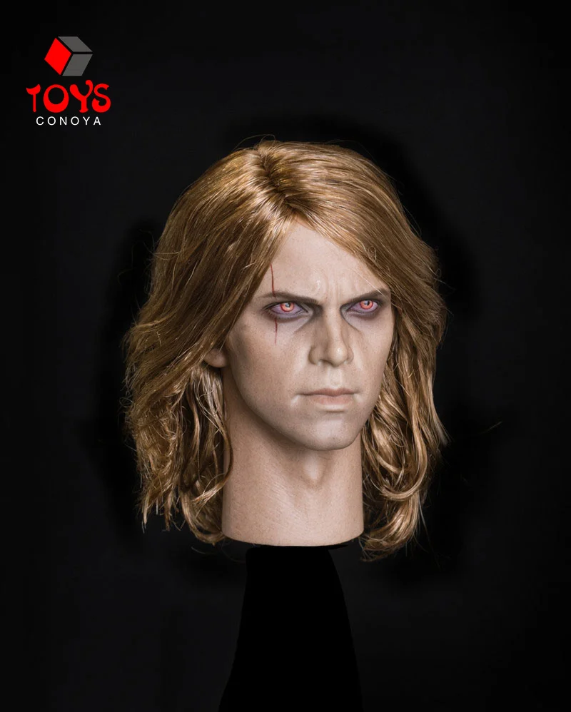 EHTOYS-Tête de Soldat Masculin Démonisée, Sculpture, Greffe de Cheveux, Anakin Hayden Christensen, 12 Figurines en Vrac, Échelle 1/6