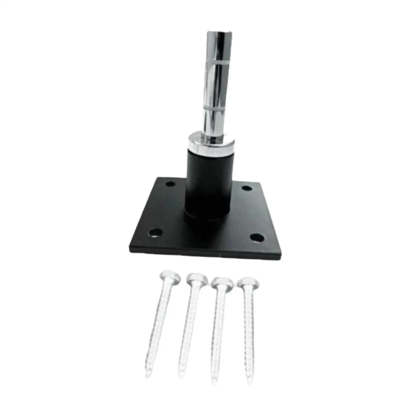 Iron Wall Mount Flag Pole Base Stand for Feather Flag Banner Outdoor Patio Deck Garden Holder