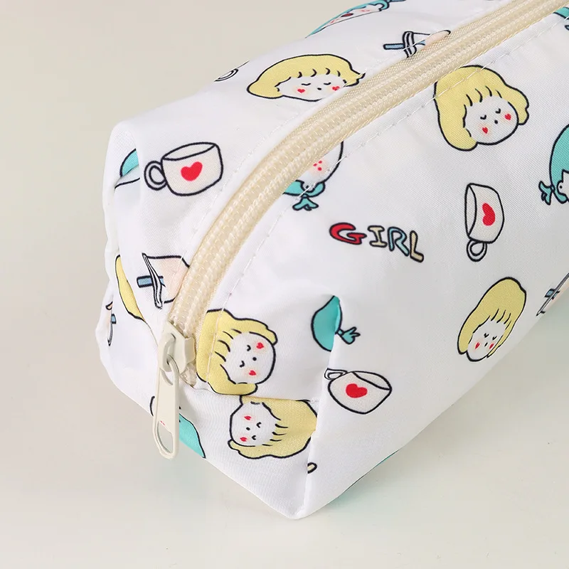 

Cute Cloth Stationery Bag Cartoon Pencil Case Bear Printing Pencil Holder Student Cute Pen Bag For School Home Office