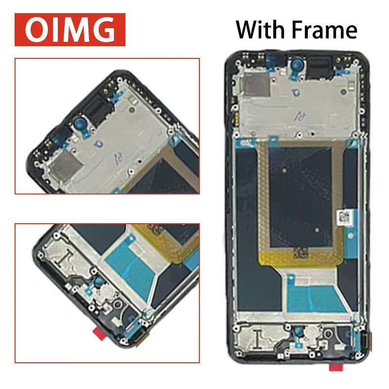RMX5070 – wysokiej jakości wyświetlacz LCD do telefonu Realme 14 5G, w tym panel dotykowy i digitizer, komplet do montażu wyświetlacza LCD z ramką. — zdjęcie produktu 3