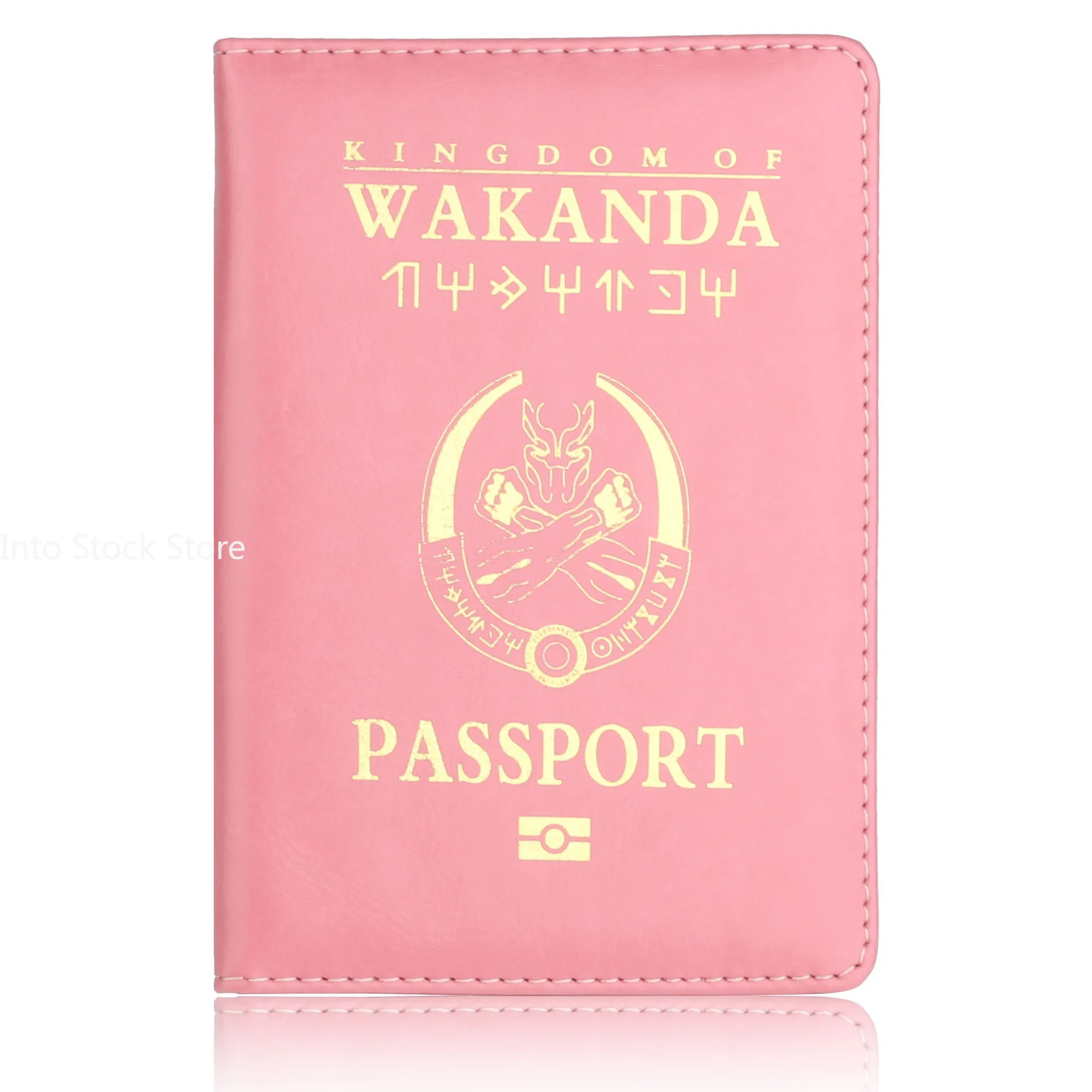 Best Wakanda Forever Black Panther Leather Passport Holder Case Light Weigt Travel Accessories Wallet Passport Cover