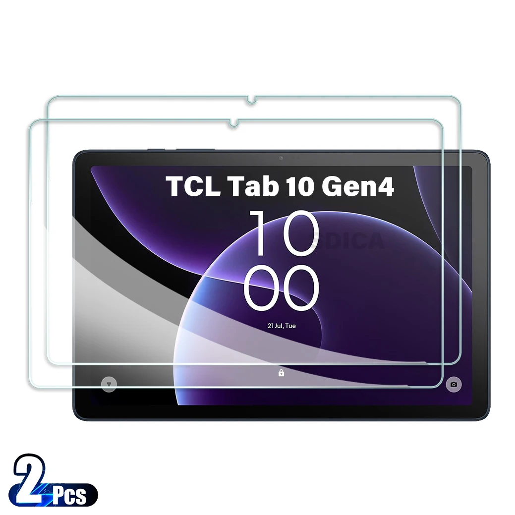 2PCS For TCL Tab 10 Gen 4 Tempered Glass Screen Protector 10.1 inch Tablet Anti Scratch HD Protective Film