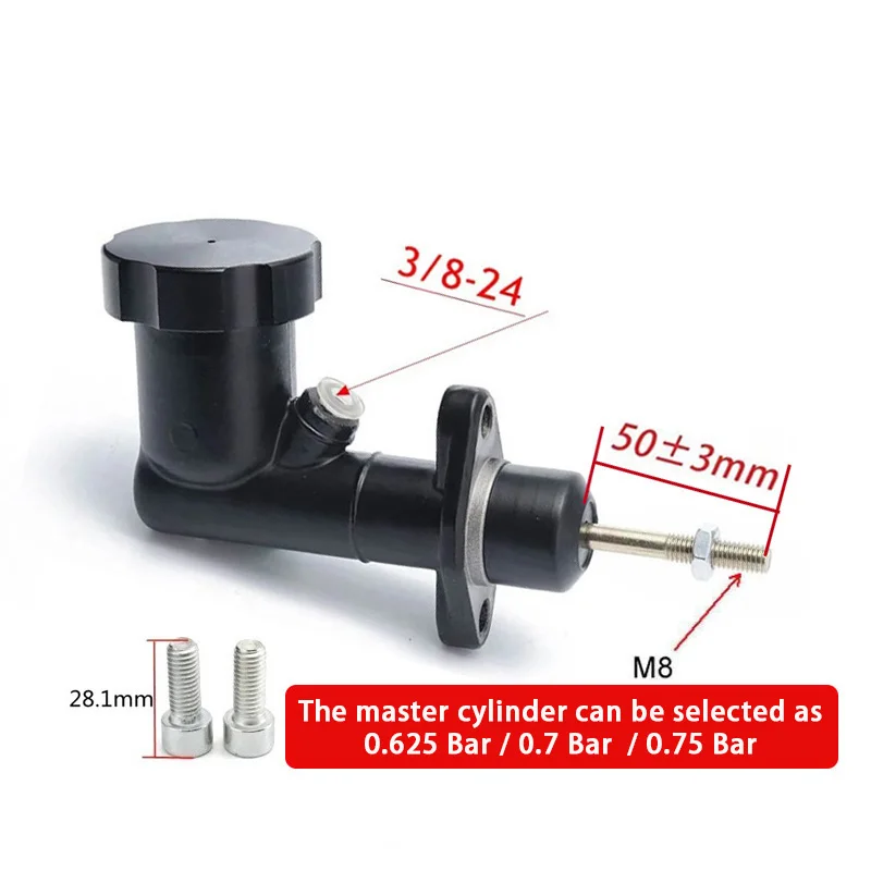 0,75 0,7 0,625 Allgemeiner Rennwagen-Kupplungsgeberzylinder für Drift-Hydraulik-Handbremse – Detail 3