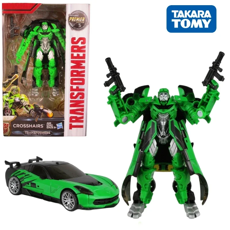 In Stock Transformers Movie 5 US Version TLK Enhanced Crosshair Action Anime Collection Figure Birthday Gift