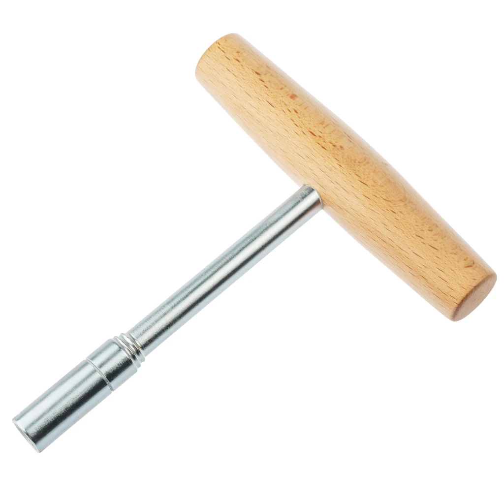 Professional T-Shaped Piano Tuning Hammer Tuner Wood Handle Wrench Piano T Shape Tuning Hammer Maple Wood