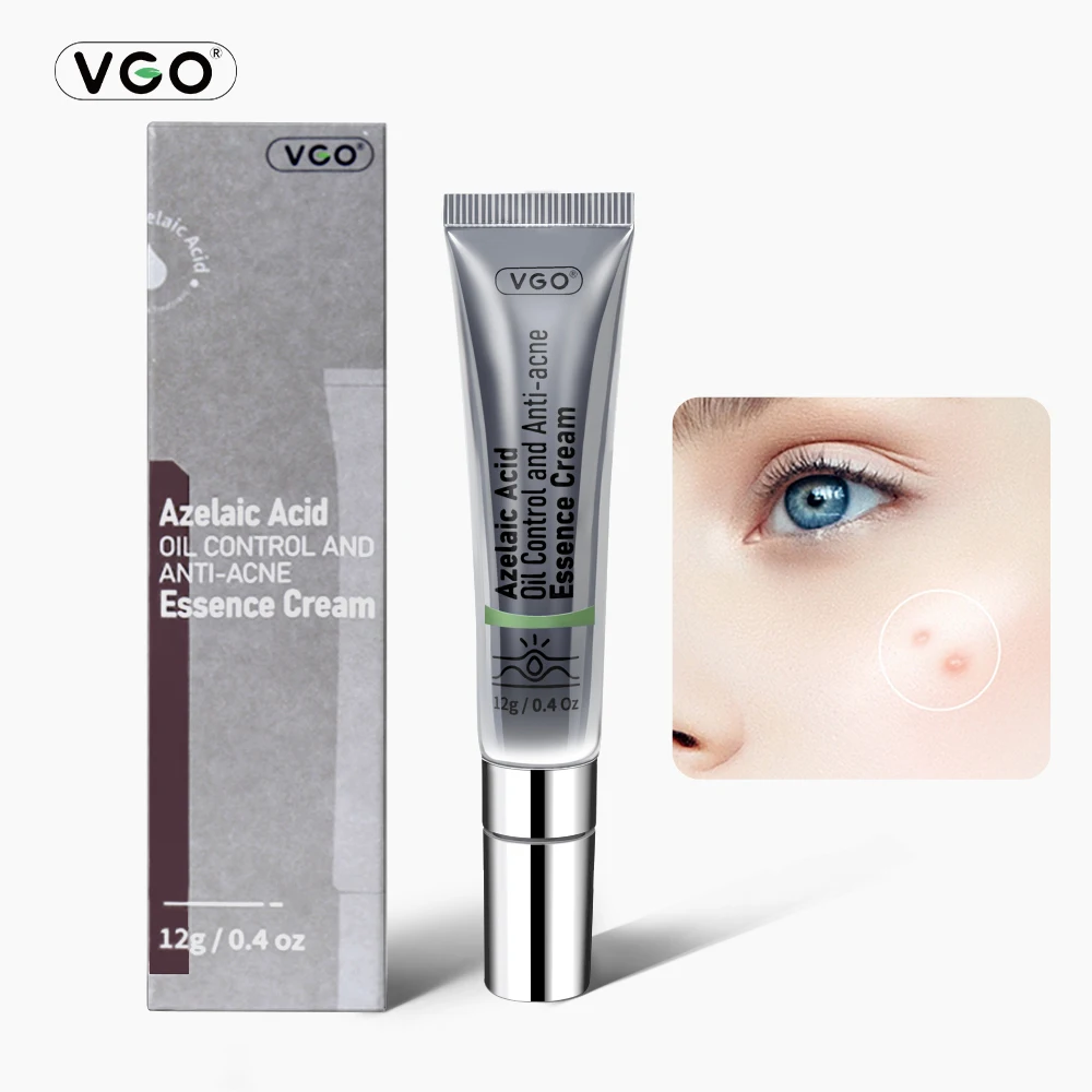 VGO Oil Control Acne Treatment Essence Cream Hydrating Moisturizing Soothing Anti Acne Face Care Lightweight Serum for Oily Skin