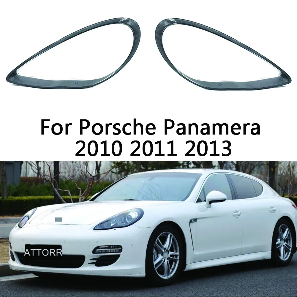 

For Porsche Panamera 2010 2011 2013 Car Accessories Headlight Cover lamp Shell Lampshade Transparent Shade Mask Plexiglass