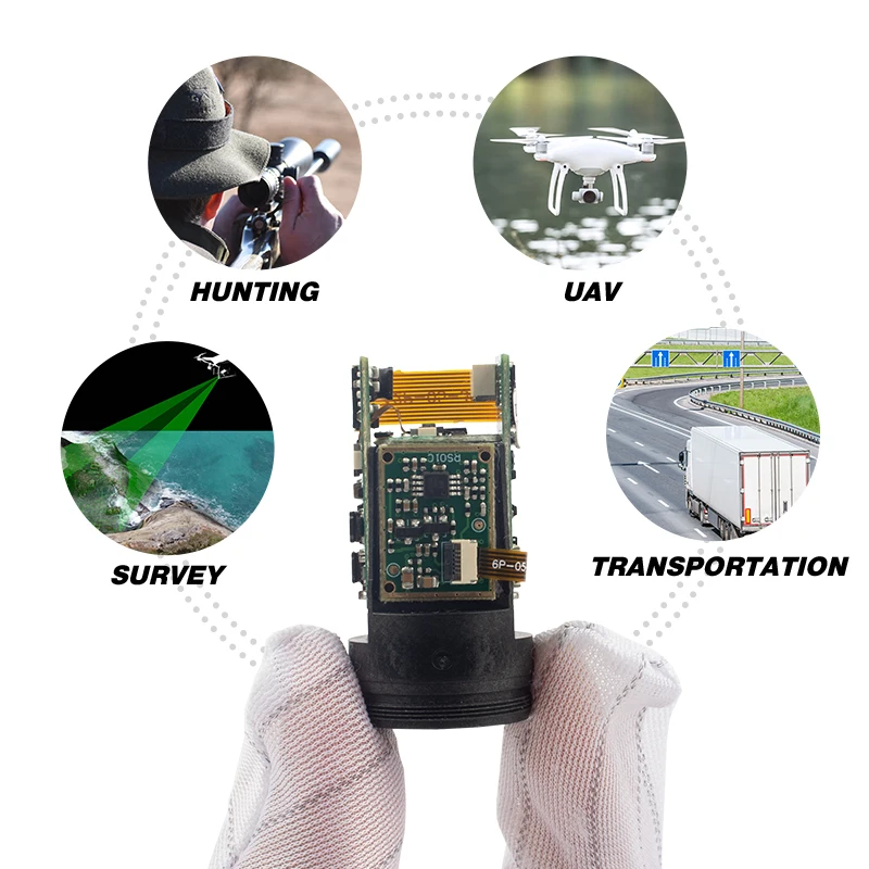1km Laser Ranging Sensor for  Small Size Laser Range Finder Module Sensor Arduino Laser Rangefinder Module for