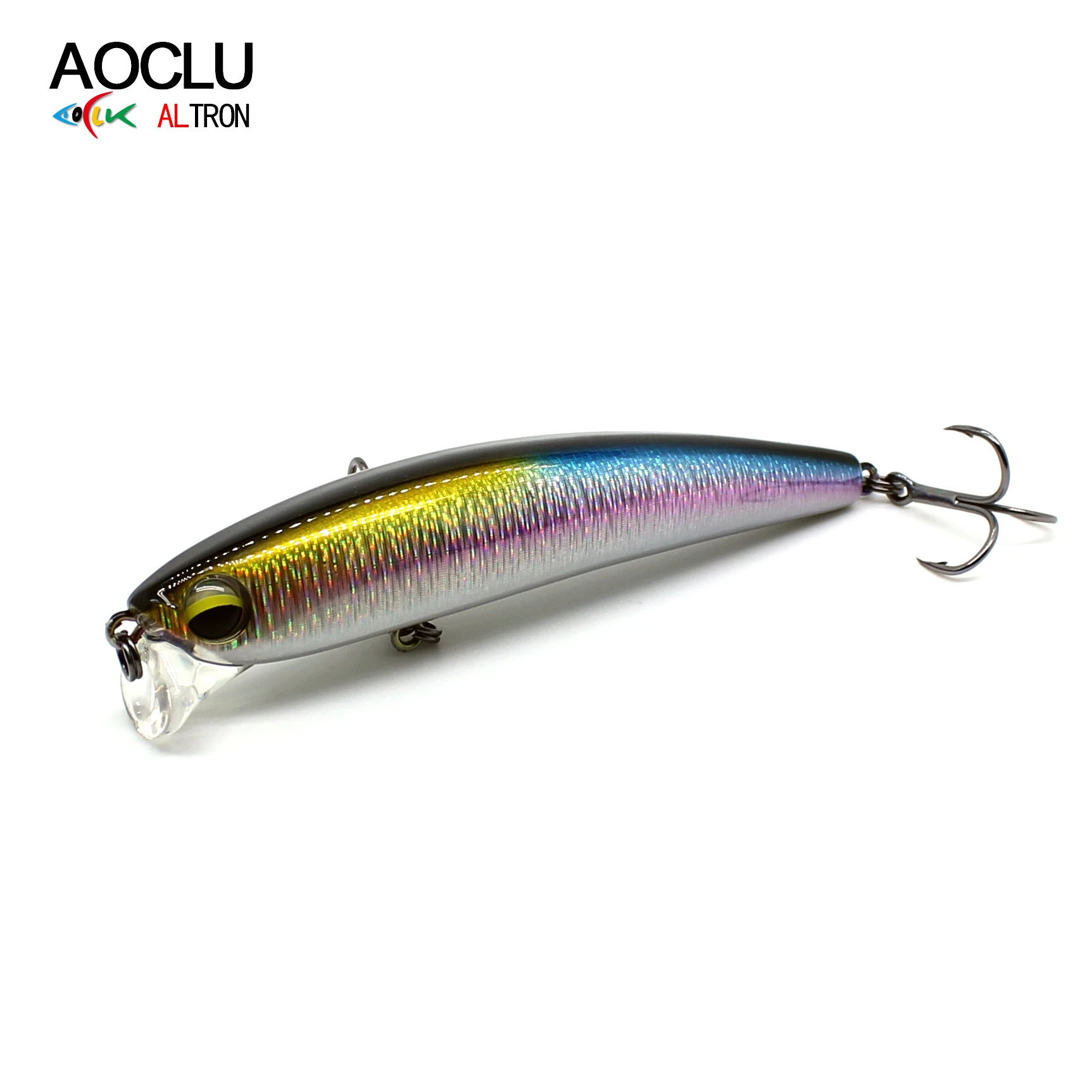 AOCLU Topwater Hybrid 90mm 12.2g Pencil Stick Hard Bait Wobbler Rattle Shallow Diver Minnow Freshwater Seabass Fishing