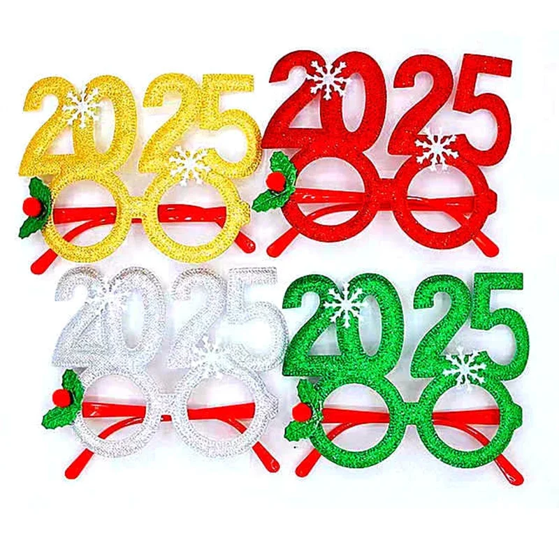 

1Pcs 2025 New Year Creative Digit Christmas Glasses Party Decoration New Year's Eve Photography Props Supplies Adult Child Gifts