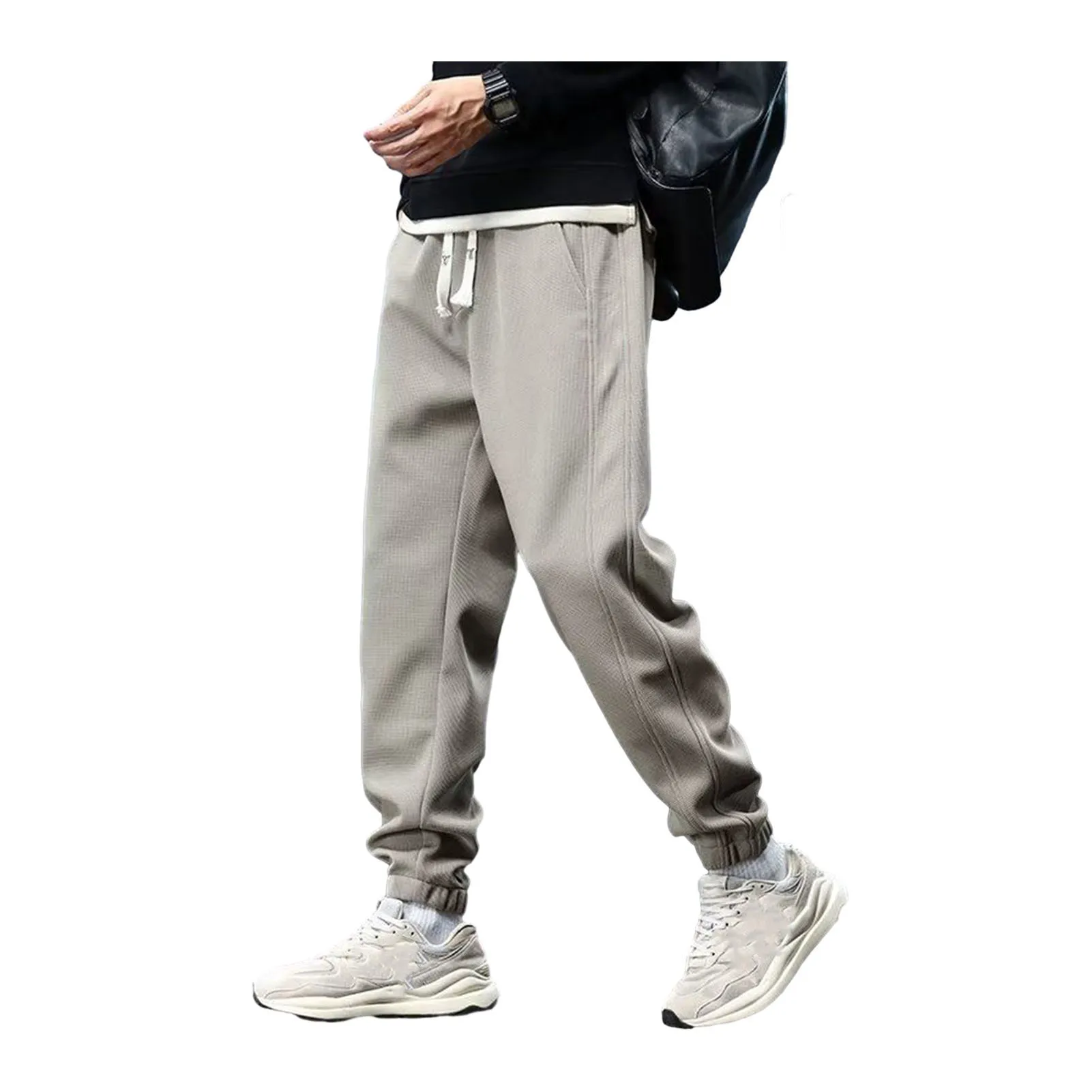 

Модные мужские зимние теплые брюки с флисовой подкладкой, однотонные повседневные Стрейчевые прямые брюки, деловые брюки со средней талией