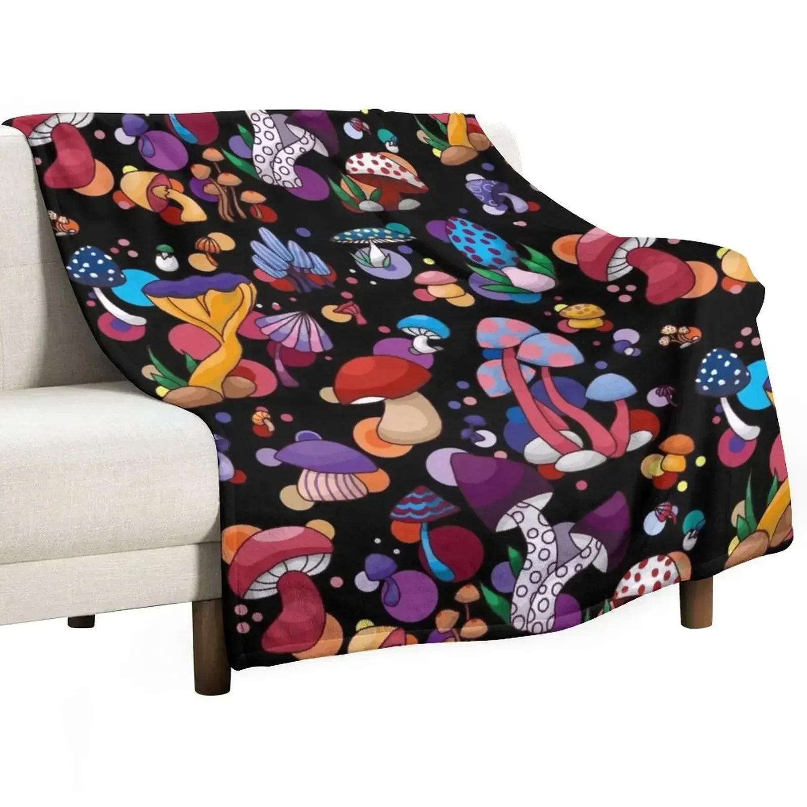 

Mushroom Throw Blanket Summer Beddings Thins Summer Blankets