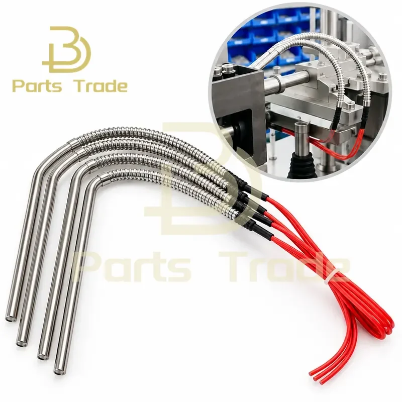 L-shaped Heating Tube for Packaging Machine Heat Sealing 110V 350W 400W Stainless Steel Heating Element Accessories