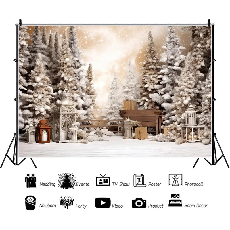 

SHUOZHIKE Christmas Decorations Photography Backdrops Candy House Living Room Ornament Birthday Photo Studio Background QS-26