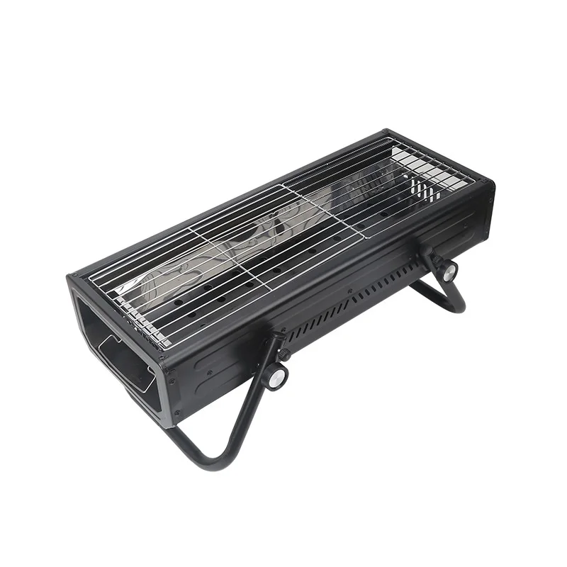 

Outdoor Portable Picnic Charcoal Grill Non-Smoking Foldable Barbecue Stove Thickened Household Campout BBQ Grill