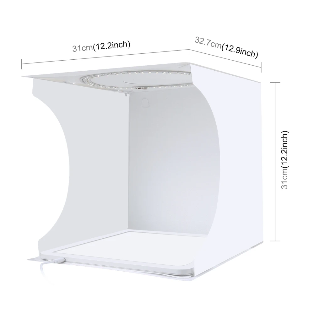 Складное портативное кольцо PULUZ, 30 см, фотоосвещение, студийная съемка, палатка, комплект, 6 цветов фона, фото, регулируемая яркость