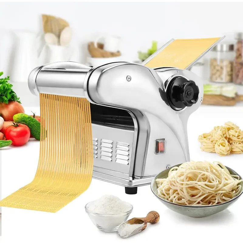 FKM140-1L FKM140-1L Compact Electric Pasta Maker Hine Dough Sheeter Roller Ideal For Making Fettuccine And Tagliatelle