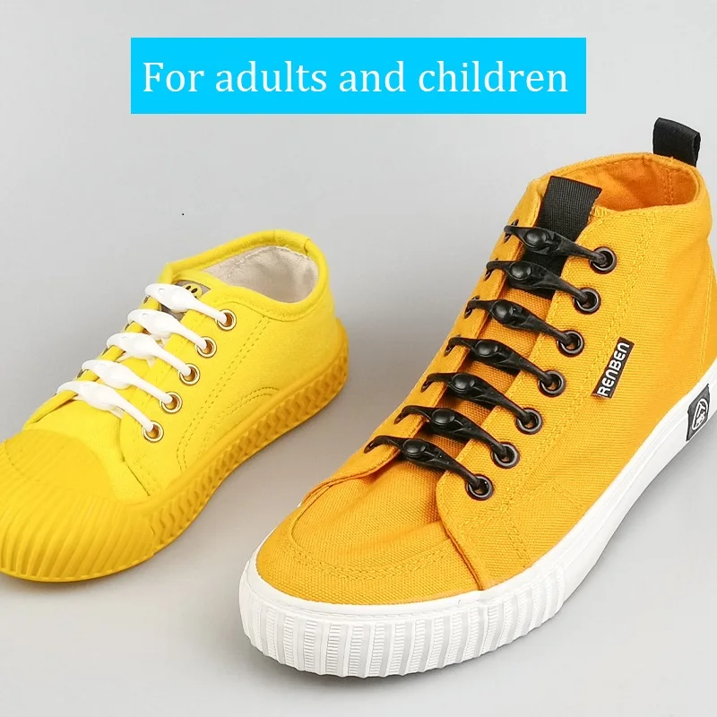 Cordones rápidos de goma impermeables, cordones redondos elásticos sin cordones, cordones de silicona para hombres y mujeres, todas las zapatillas de deporte, cordones para zapatos con correa