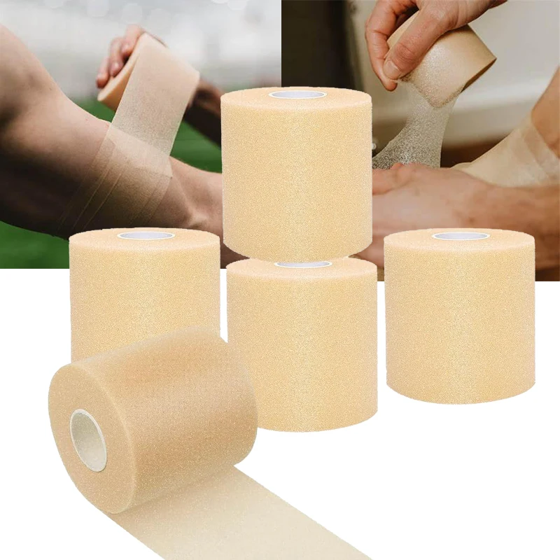 1 Roll Athletic Pre Wrap Tape Foam Skin Film Elastic Bandage Elbow Knee Pads Sponge Muscle Injury Underwrap Patellar Sports Tape