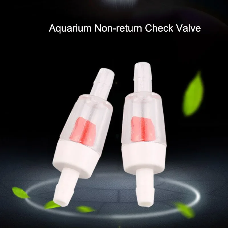 5pcs White Red Aquarium Air Pump Check Valve Fish Tank One Way Non-Return Check Valve Aquarium Co2 System Air Pump