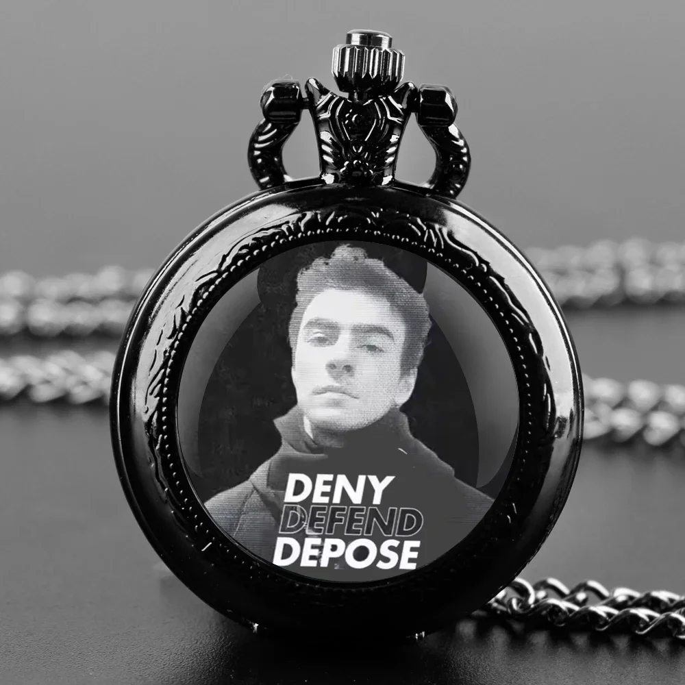 

DENY DEPOSE Dome Quartz Pocket Watch Arabic Numeral Dial Vintage Men Women Necklace Pendant Creative Clock Gift Souvenir Relógio