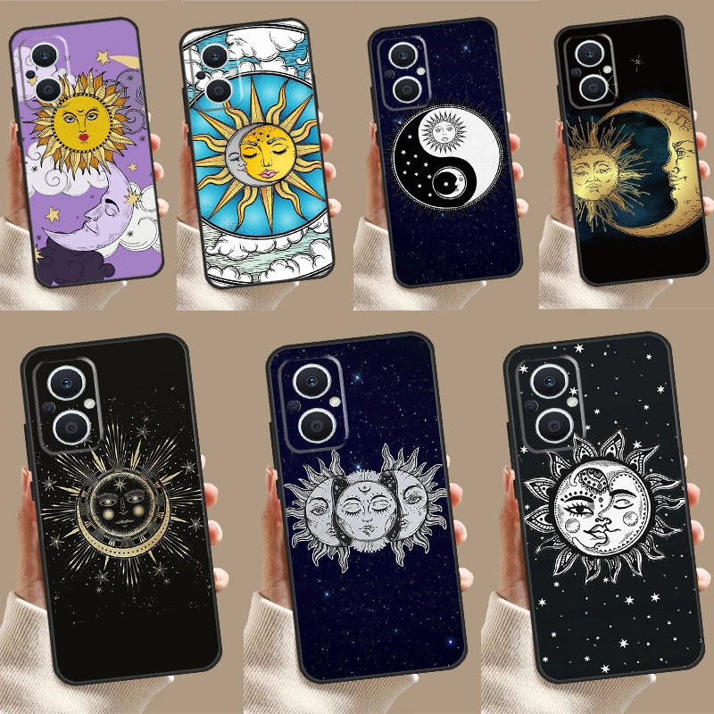 SUN AND MOON Mystic Zodiac Case For OPPO Reno 7 8 Lite 6 5 4 11F 10 Pro 8T 5Z 4Z OPPO Find X6 Pro X2 Neo X3 X5 Lite