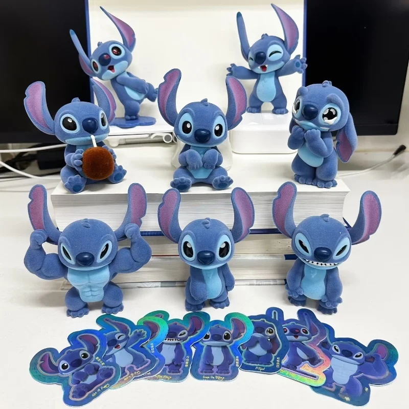 

52TOYS Lilo & Stitch Stitch Figure Series Blind Box Flocking Toy Kawaii Mystery Box Dsktop Model Toys Children Christmas Gifts