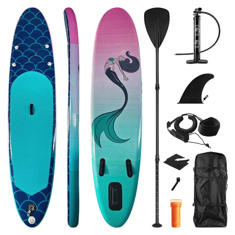 Factory Direct Sale Wholesale Yoga Board Stand Up Sup Paddle Large Caudal Fin Design UV Stand Up Board