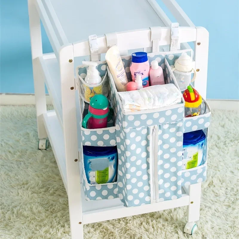 

Brand New Baby Cot Bed Hanging Storage Bag Crib cot Organizer Storage Bag Toy Diaper Pocket for Crib Bedding Set Crib Organizer