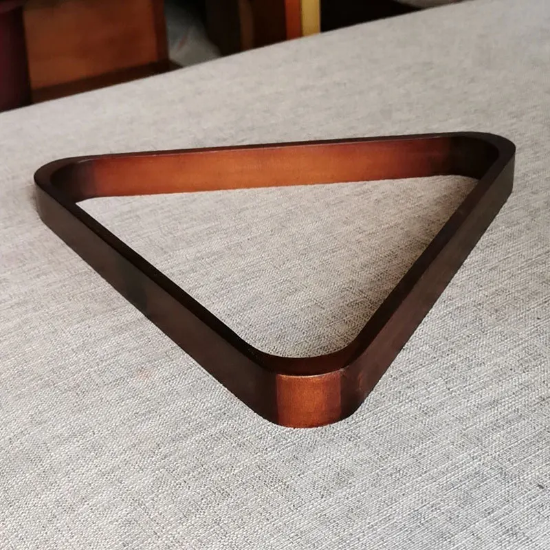 

Бильярдный штатив 57,2 мм, треугольная рама из цельного дерева для британско-американских гойдальных шаров с девятью шарами (бордовый)