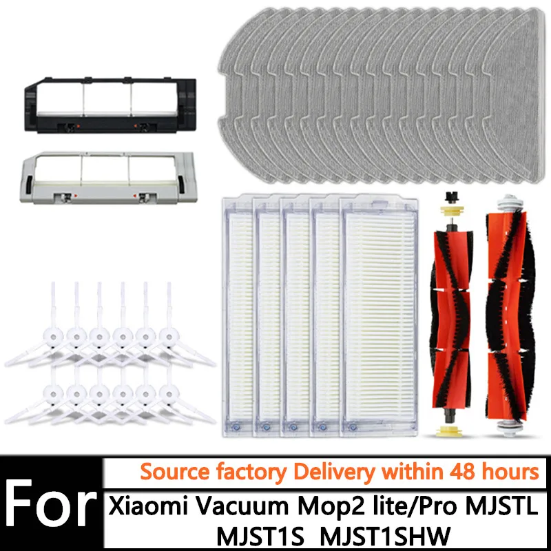 Hoofdborstel Hepa Filter Mop Doek Voor Xiaomi Mi Robot Vacuüm Mop 2 Lite / Mi Robot Vacuüm Mop 2 Pro/Mjstl/Mjst1shw Onderdelen